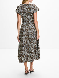 Avalon Dress,LA LIGNE,TAUPE FLORAL,Image 4