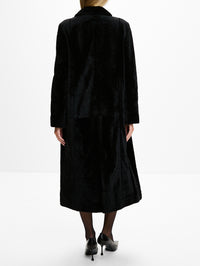 Paloma Coat,NOUR HAMMOUR,BLACK ASTRAKHAN,Image 4