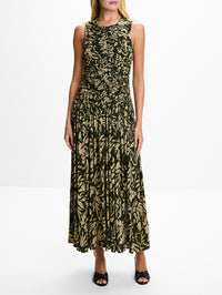 Elora Dress,ULLA JOHNSON,KHAKI FLORAL,Image 2