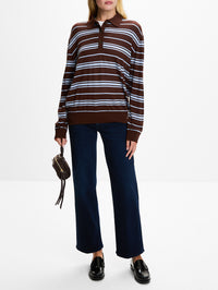 Hadrien Tee,VANESSA BRUNO,CHOCOLAT/DENIM,Image 2