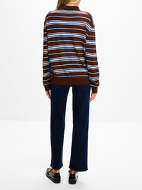 Hadrien Tee,VANESSA BRUNO,CHOCOLAT/DENIM,Image 3
