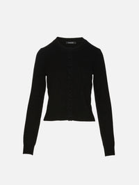 Pia Button Cardigan,ELYSEWALKER LABEL,BLACK,Image 1