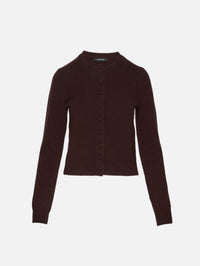 Pia Button Cardigan,ELYSEWALKER LABEL,CHOCOLATE PLUM,Image 1
