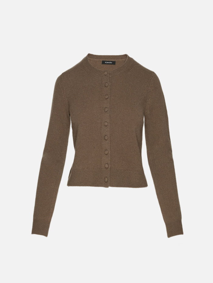 Pia Button Cardigan,ELYSEWALKER LABEL,DRIFTWOOD,Image 1