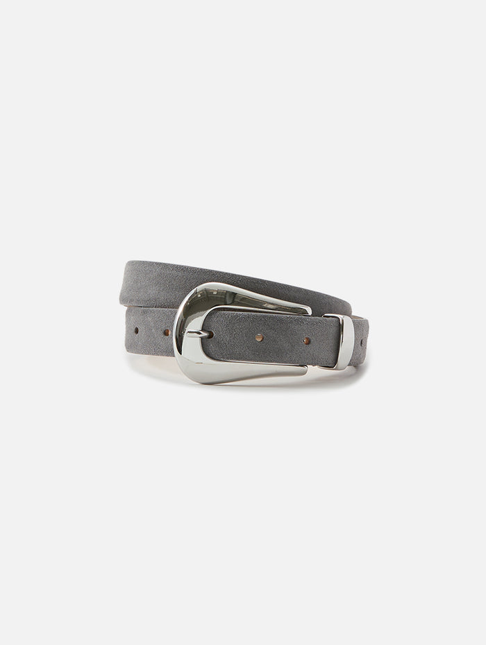 Colette Suede Belt,DEHANCHE,FOG SUEDE SILVER,Image 1
