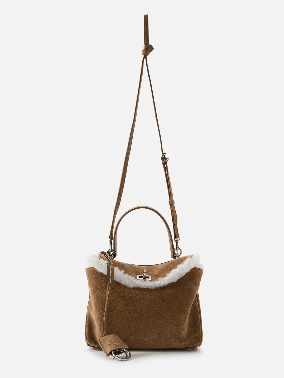 Mini Rodeo Top Handle Bag,BALENCIAGA,CAMEL,Image 3