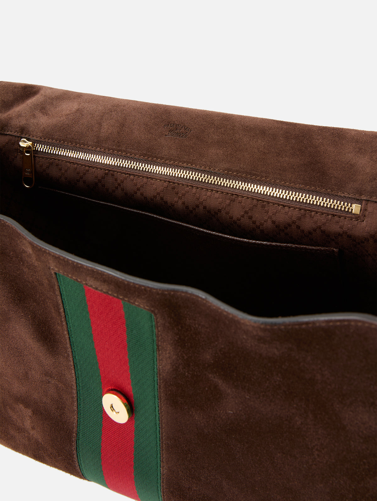 Horsebit Web Top Handle Bag,GUCCI,DARK BROWN,Image 5