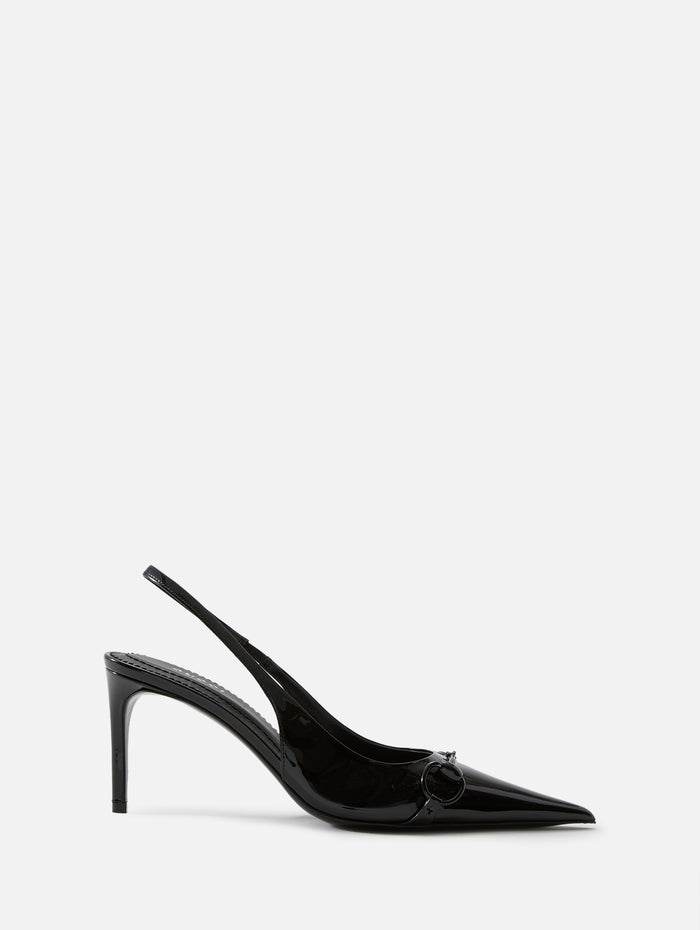 Donna Slingback 80mm,GUCCI,BLACK,Image 1