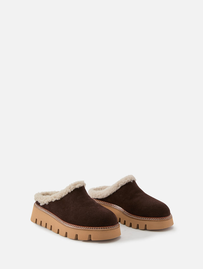 Era Clog,LA CANADIENNE,BRUNETTE SUEDE,Image 1