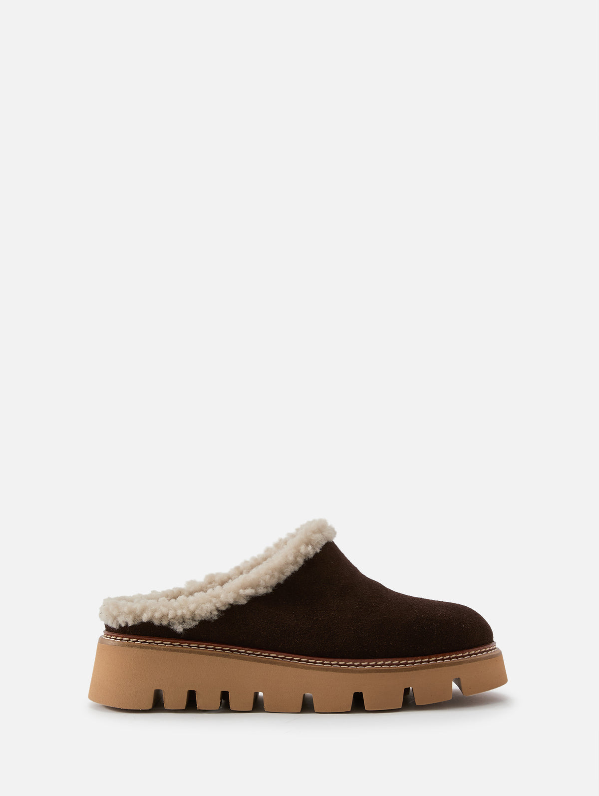 Era Clog,LA CANADIENNE,BRUNETTE SUEDE,Image 1