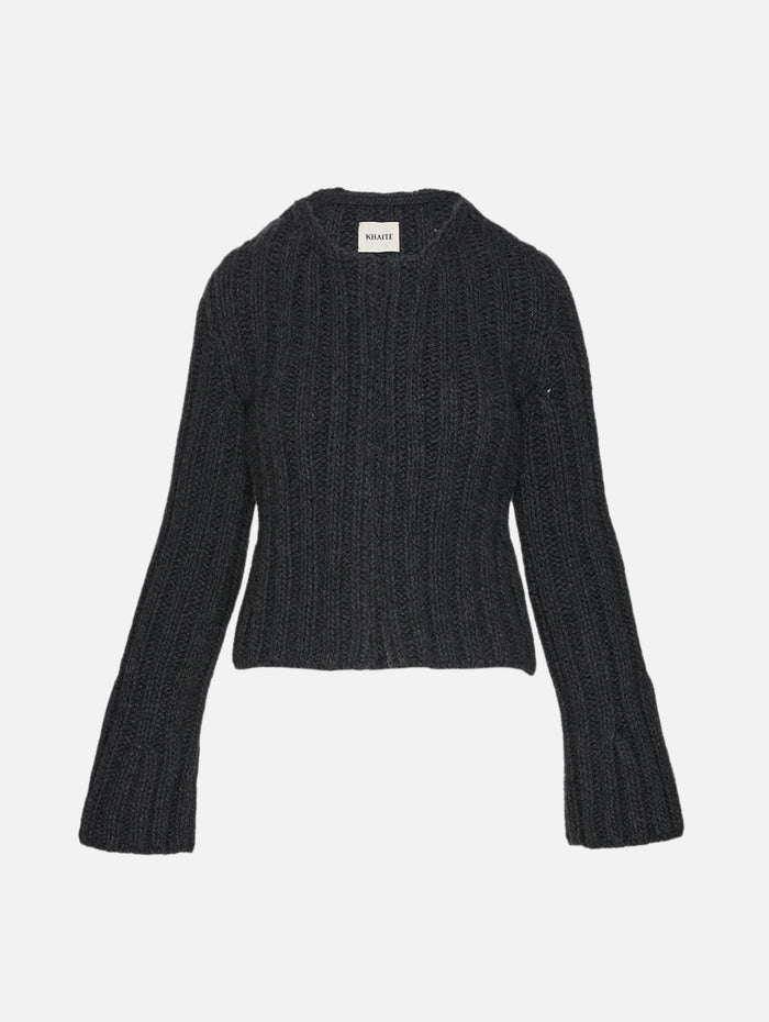 Janis Cardigan,KHAITE,CHARCOAL,Image 1