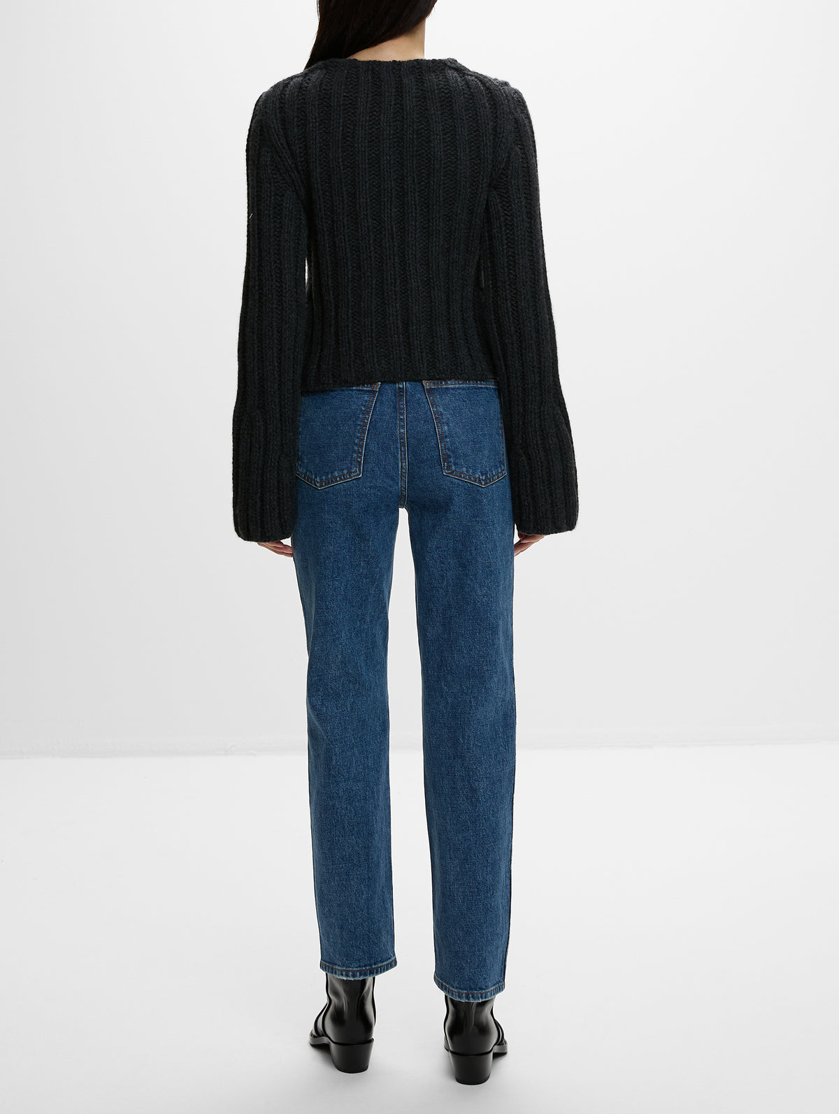 Janis Cardigan,KHAITE,CHARCOAL,Image 3