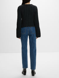 Janis Cardigan,KHAITE,CHARCOAL,Image 3