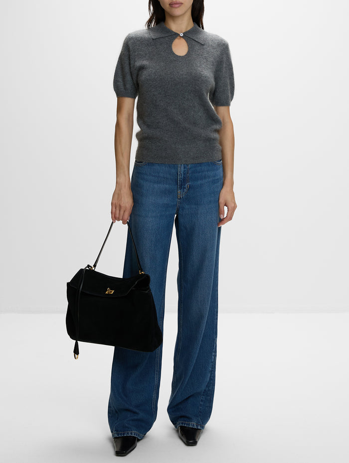 Medium Rodeo Top Handle Bag,BALENCIAGA,BLACK,Image 1