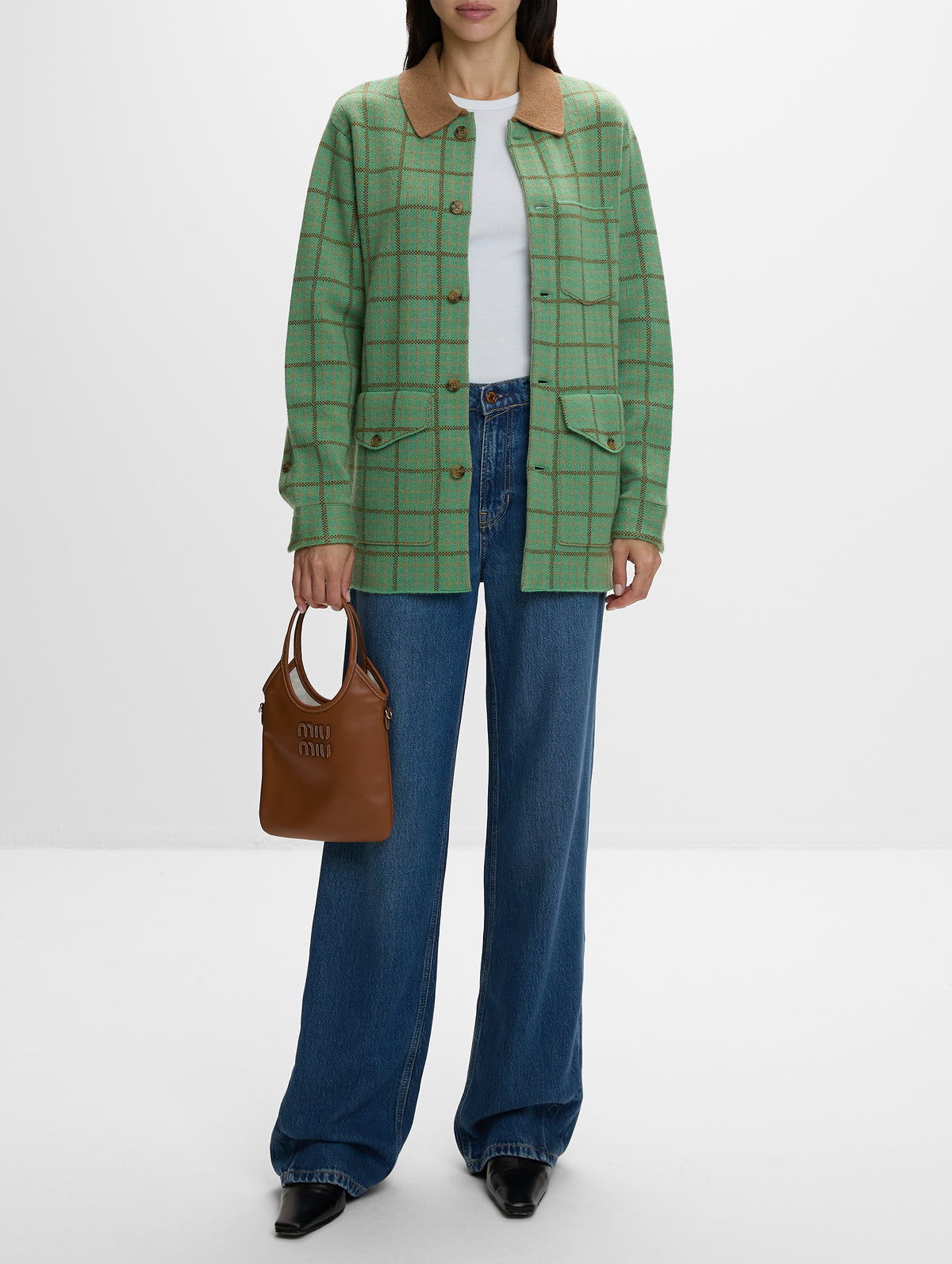 Ivy Small Tote,MIU MIU,COGNAC,Image 2