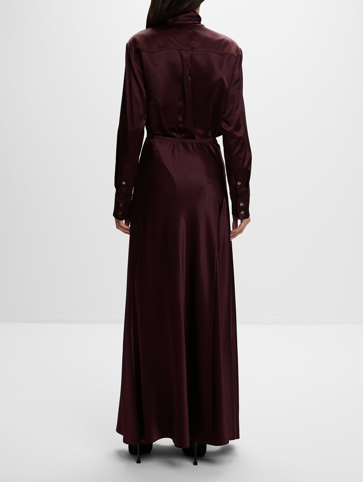 Sienna Skirt,KULSON,BORDEAUX,Image 4