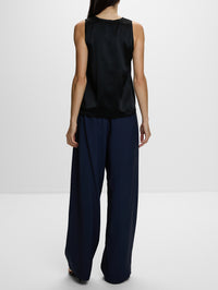 Ellon Straight Pant,LOULOU DE SAISON,NAVY,Image 4