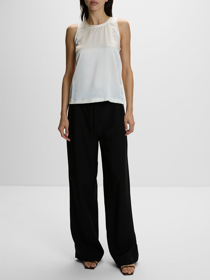 Ellon Straight Pant,LOULOU DE SAISON,BLACK,Image 1
