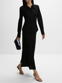Merce Maxi Skirt,APIECE APART,BLACK,Image 3