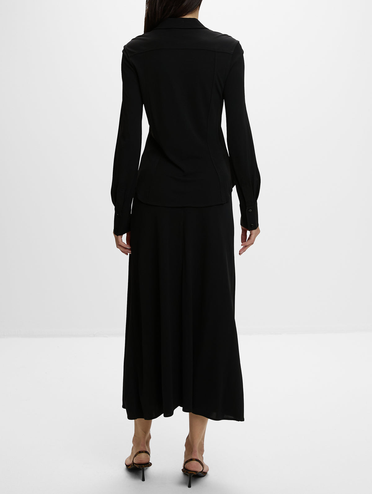 Merce Button Up Top,APIECE APART,BLACK,Image 3