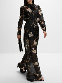 Ascent Pleat Pant,ZIMMERMANN,BLACK ROSE MALLOW,Image 3