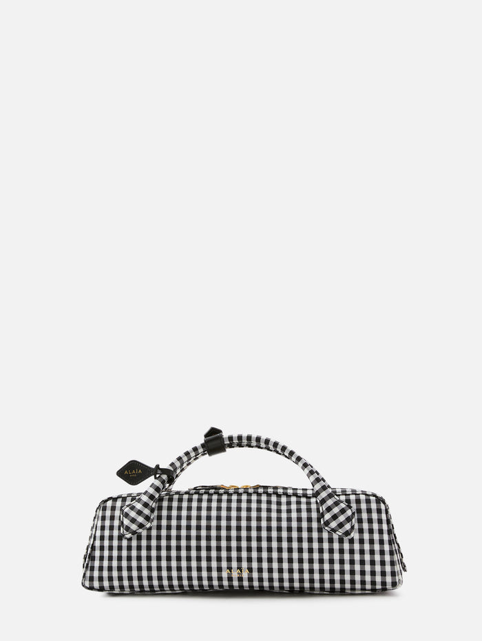Le Teckel Clutch,ALAIA,NOIR/BLANC,Image 1
