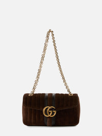 Gg Marmont Shoulder Bag,GUCCI,DARK BROWN,Image 1
