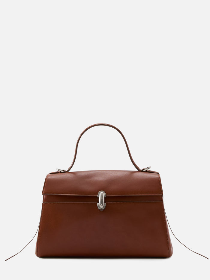 Symmetry Top Handle Bag,SAVETTE,COGNAC,Image 1