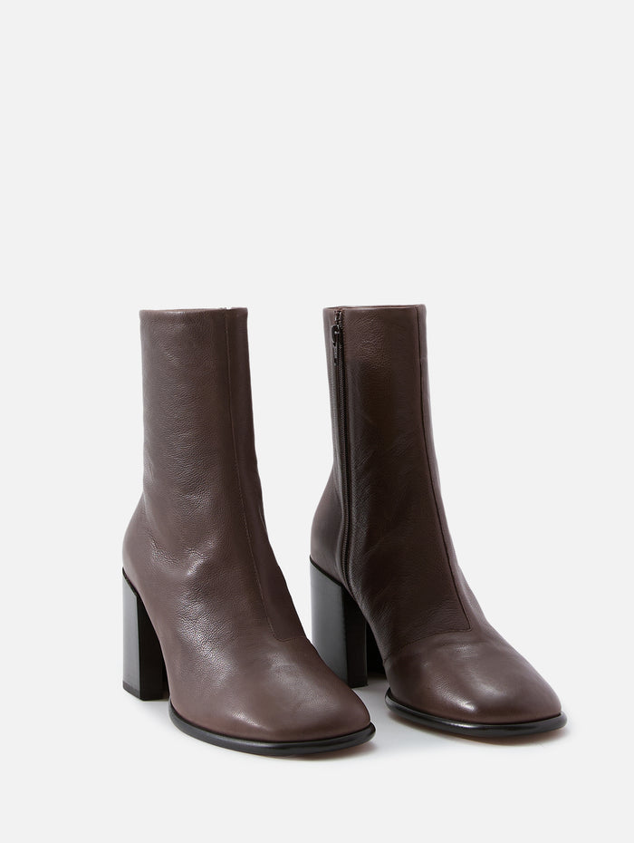 Ankle Bootie,DRIES VAN NOTEN,DARK BROWN,Image 2