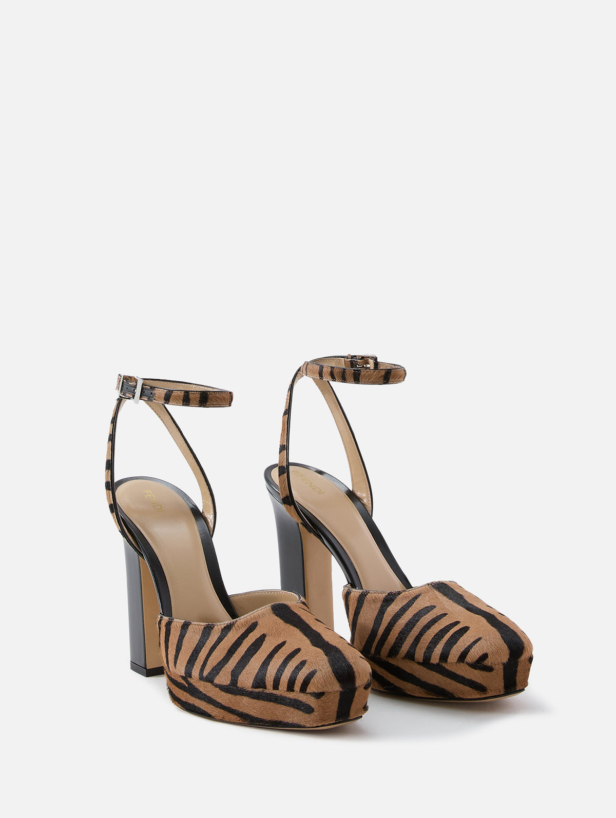 Fendi After 9 Slingback,FENDI,NATURAL BLACK,Image 2