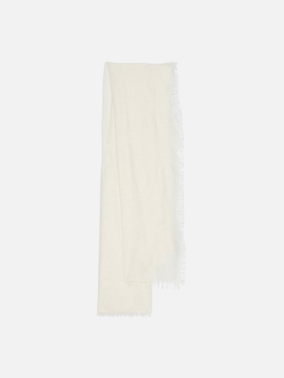 Cashmere Felted Stole,COMMUNITE,CLOUD DANCER,Image 1