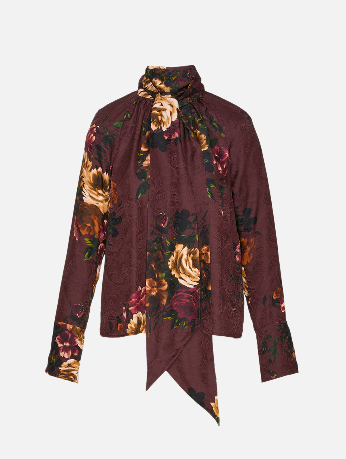 Sundance Blouse,CARA CARA,ARIANA FLORA MERLOT,Image 1