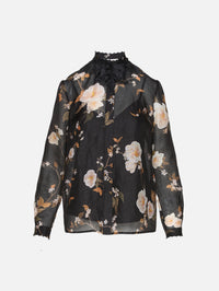 Ascent Embellished Shirt,ZIMMERMANN,BLACK ROSE MALLOW,Image 1