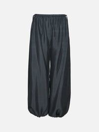 Silk Balloon Pant,ST AGNI,WASHED BLACK,Image 1