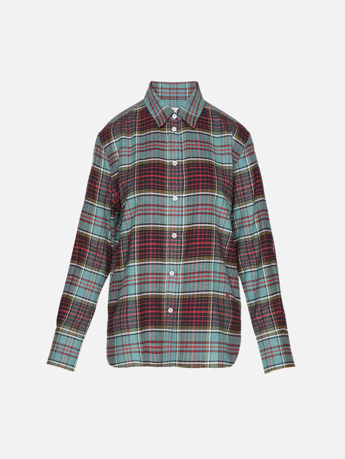 Plaid Jasper Shirt,HIGH SPORT,SAGE RED,Image 1