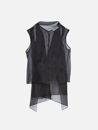 Vienna Tank,BRANDON MAXWELL,BLACK,Image 1