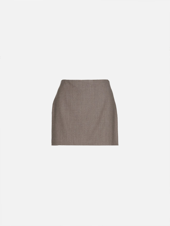 Kenna Mini Skirt,KALLMEYER,MOCHA,Image 1