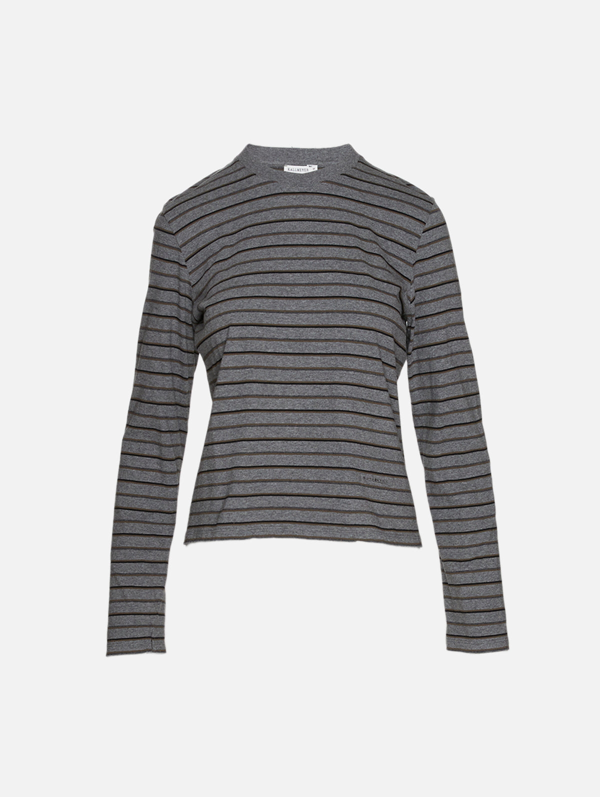 Wynn Long Sleeve Tee,KALLMEYER,CHARCOAL STRIPE,Image 2