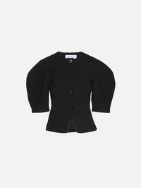 Jersey Jacket,MAX MARA,BLACK,Image 1
