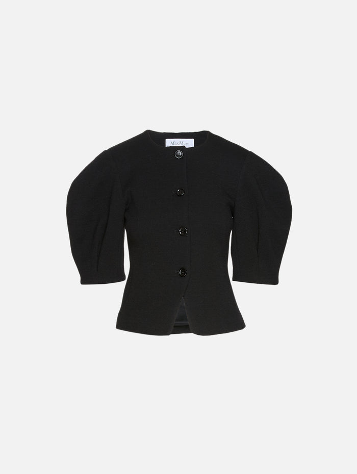 Jersey Jacket,MAX MARA,BLACK,Image 1