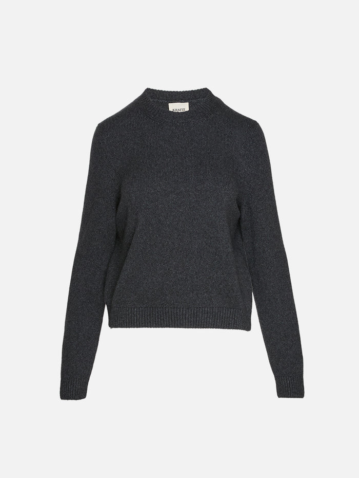Leta Sweater,KHAITE,CHARCOAL,Image 1