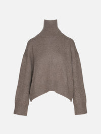 Jonah Turtleneck Sweater,LOULOU DE SAISON,NUTMEG MELANGE,Image 2