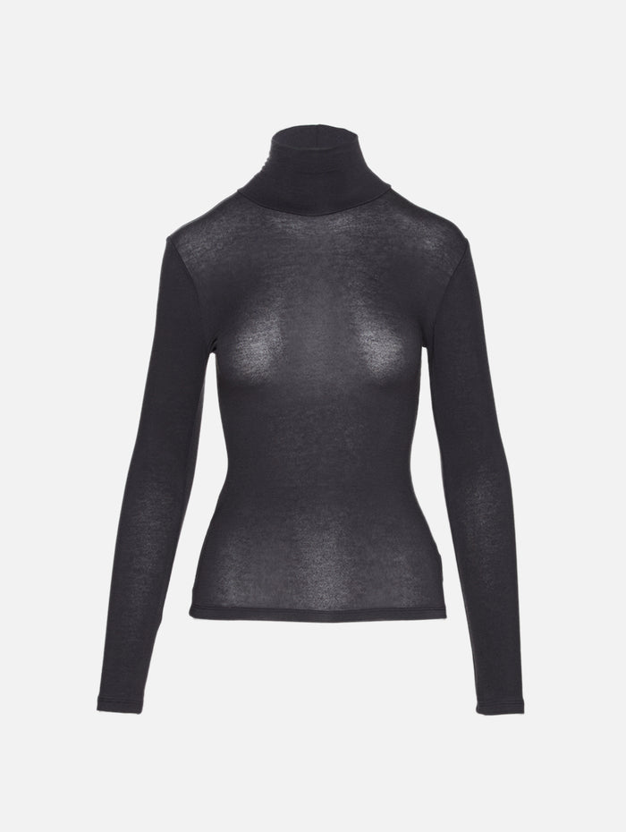 Jade Long Sleeve Turtleneck,ELYSEWALKER LABEL,CHARCOAL,Image 1