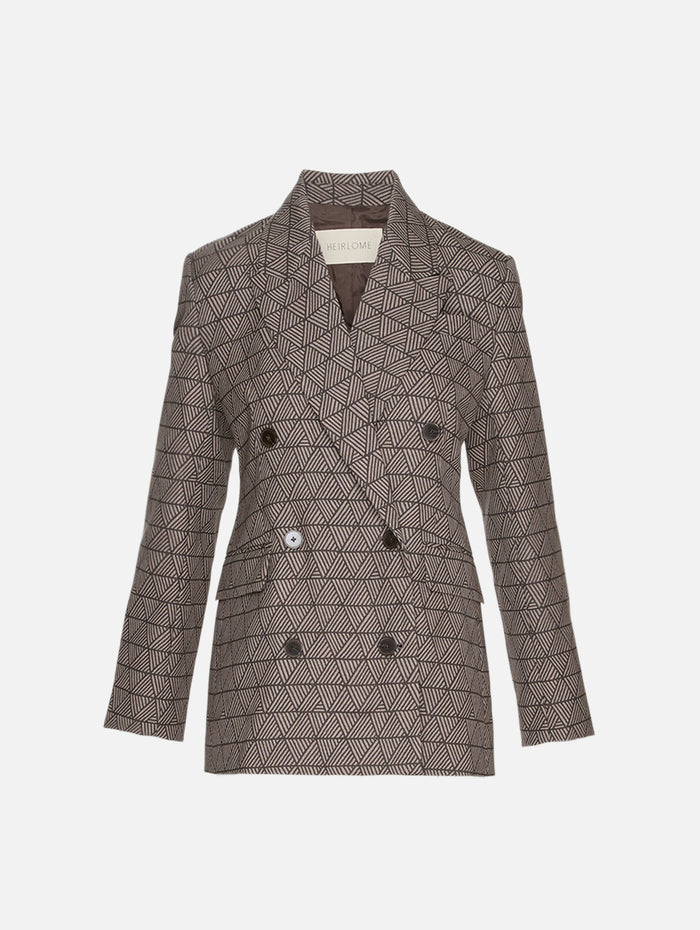 Estelle Blazer,HEIRLOME,TAUPE/ESPRESSO,Image 1