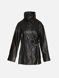 Ellis Leather Jacket,HEIRLOME,BLACK,Image 1