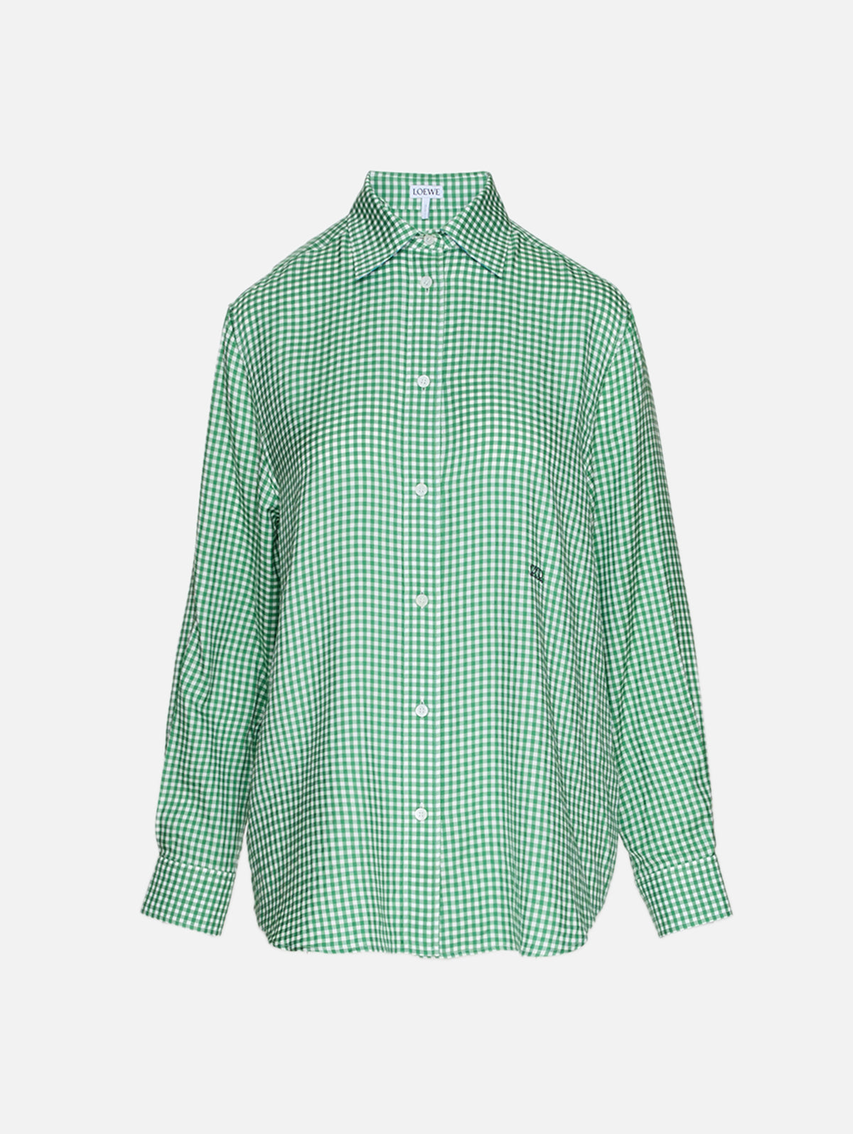 Longsleeve Shirt,LOEWE,GREEN WHITE,Image 1
