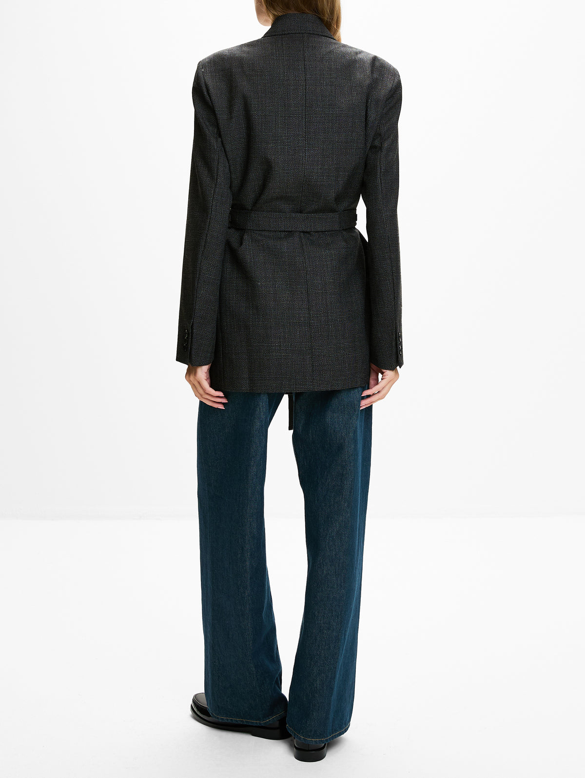 Tailored Robe Blazer,6397,GRAPHITE,Image 3