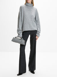 Le Teckel Clutch,ALAIA,NOIR/BLANC,Image 2