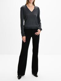 V Neck Sweater,6397,GRAPHITE,Image 2