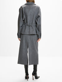 Workwear Shirt Jacket,CO,GREY MELANGE,Image 3